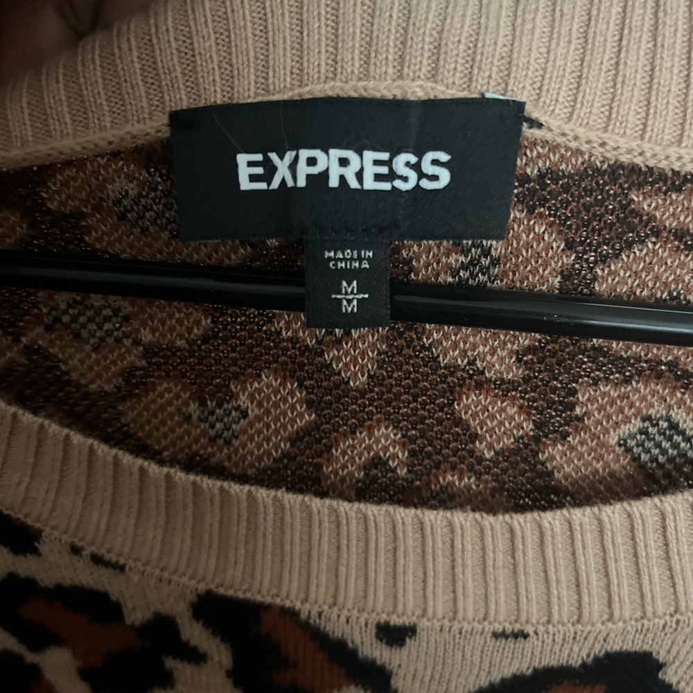 Express | Leopard Print Sweater | Size Medium 🐆 - Picture 3 of 3